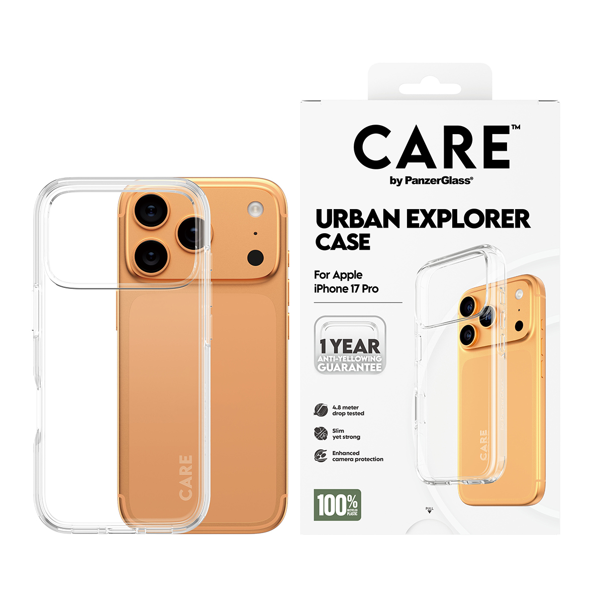 PanzerGlass CARE Flagship Case transp. Urban Explorer Clear Frame iPhone 17 Pro, Ansicht 2