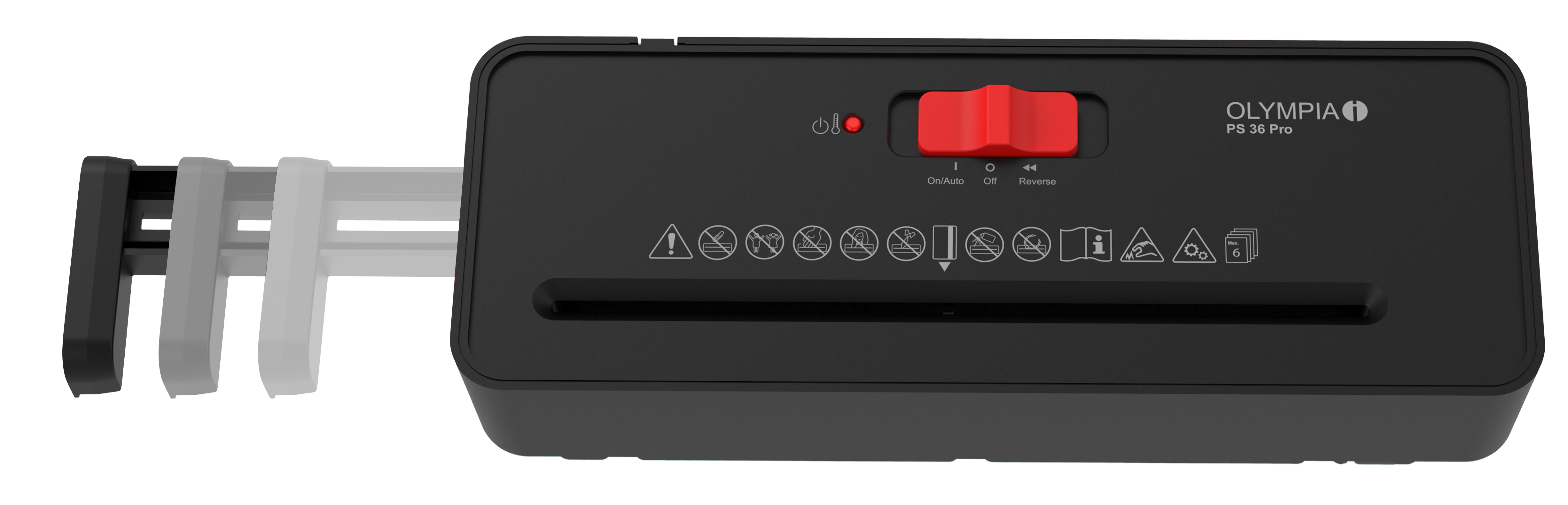 Olympia Aktenvernichter PS 36 Pro schwarz, Ansicht 2