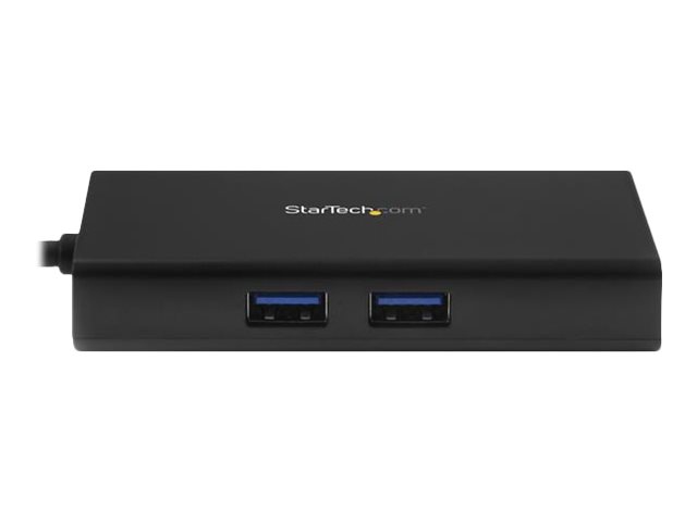 StarTech.com Startech USB-C Multiport Adapter - USB-C Tragbare Docking station mit 4k HDMI - 60W Power Delivery Pass-Through, GbE, 2x USB-A 3.0 Hub - Tragbares Mini USB Typ-C Dock für Laptop (DKT30CHPD)