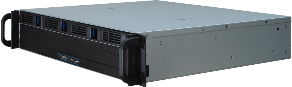 Inter-Tech IPC 2U-2404S - Rack-Montage - 2U - micro ATX - SATA/SAS - Hot-Swap - ohne Netzteil (ATX), Ansicht 4