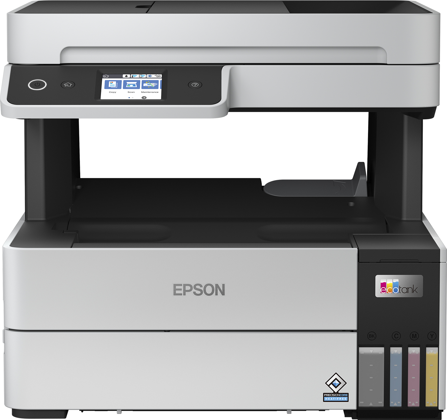 Epson EcoTank ET-5150, Tintenstrahl, Farbdruck, 4800 x 1200 DPI, A4, Direktdruck, Schwarz, Weiß