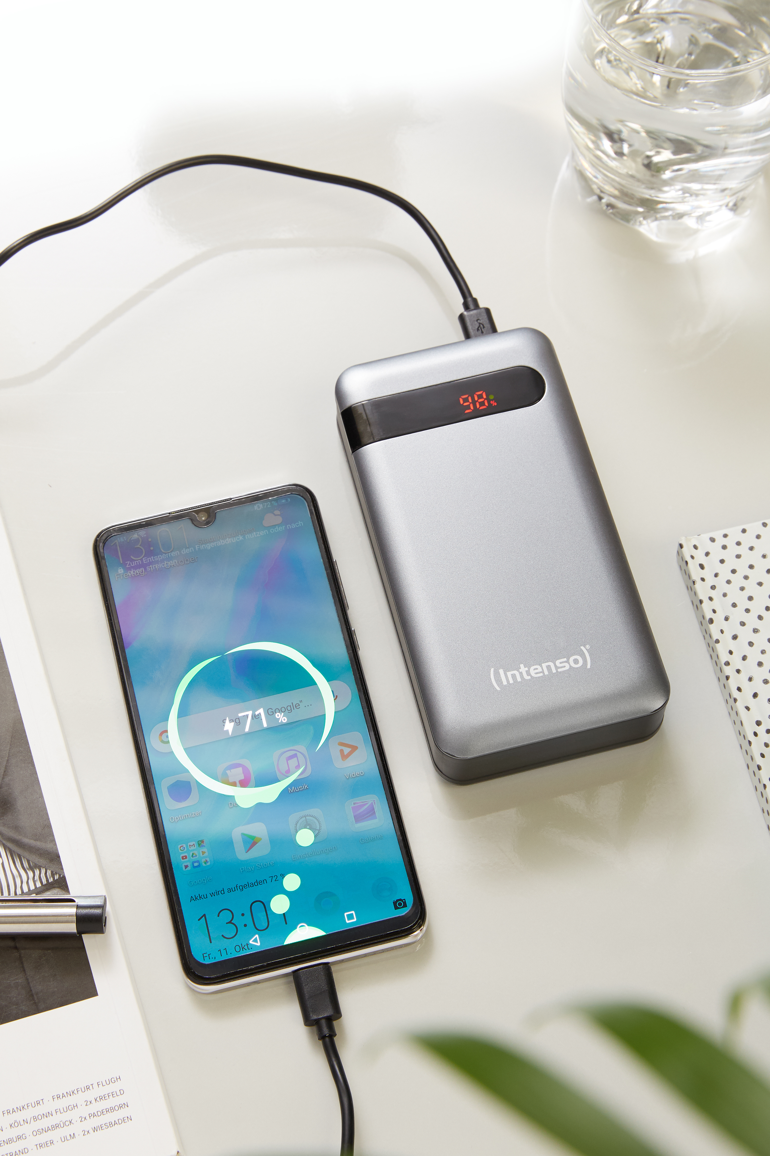 Intenso PD20000 - Powerbank - 20000 mAh - 3 A - PD, QC 3.0 - 2 Ausgabeanschlussstellen (USB, USB-C), Ansicht 2