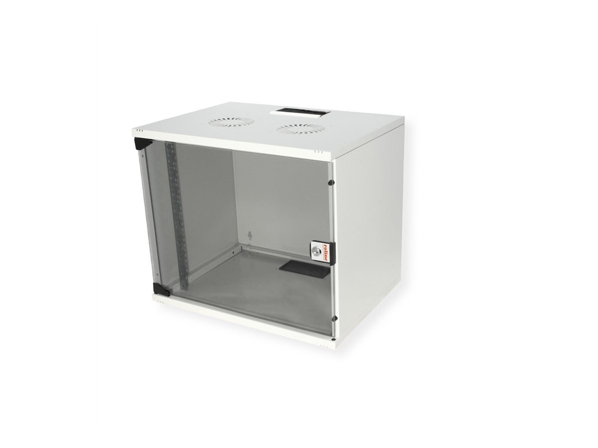 ROLINE 19 Zoll Wandgehäuse Basic 9 HE 540x400 BxT Bausatz grau - Wandgehäuse, Ansicht 3