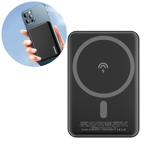 Dudao wireless powerbank MagSafe 5000mAh black K14S, Ansicht 3