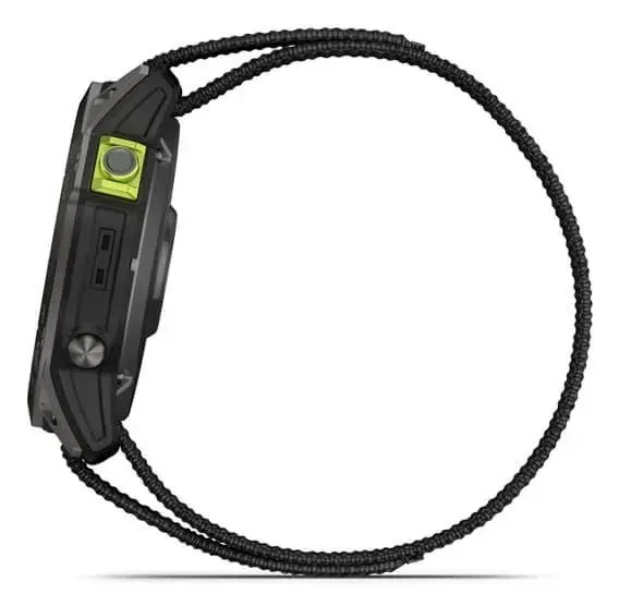 Garmin Enduro 2 - Sportuhr mit Riemen - UltraFit Nylongewebe - schwarz - Handgelenkgröße: 110-220 mm - Anzeige 3.556 cm, Ansicht 2