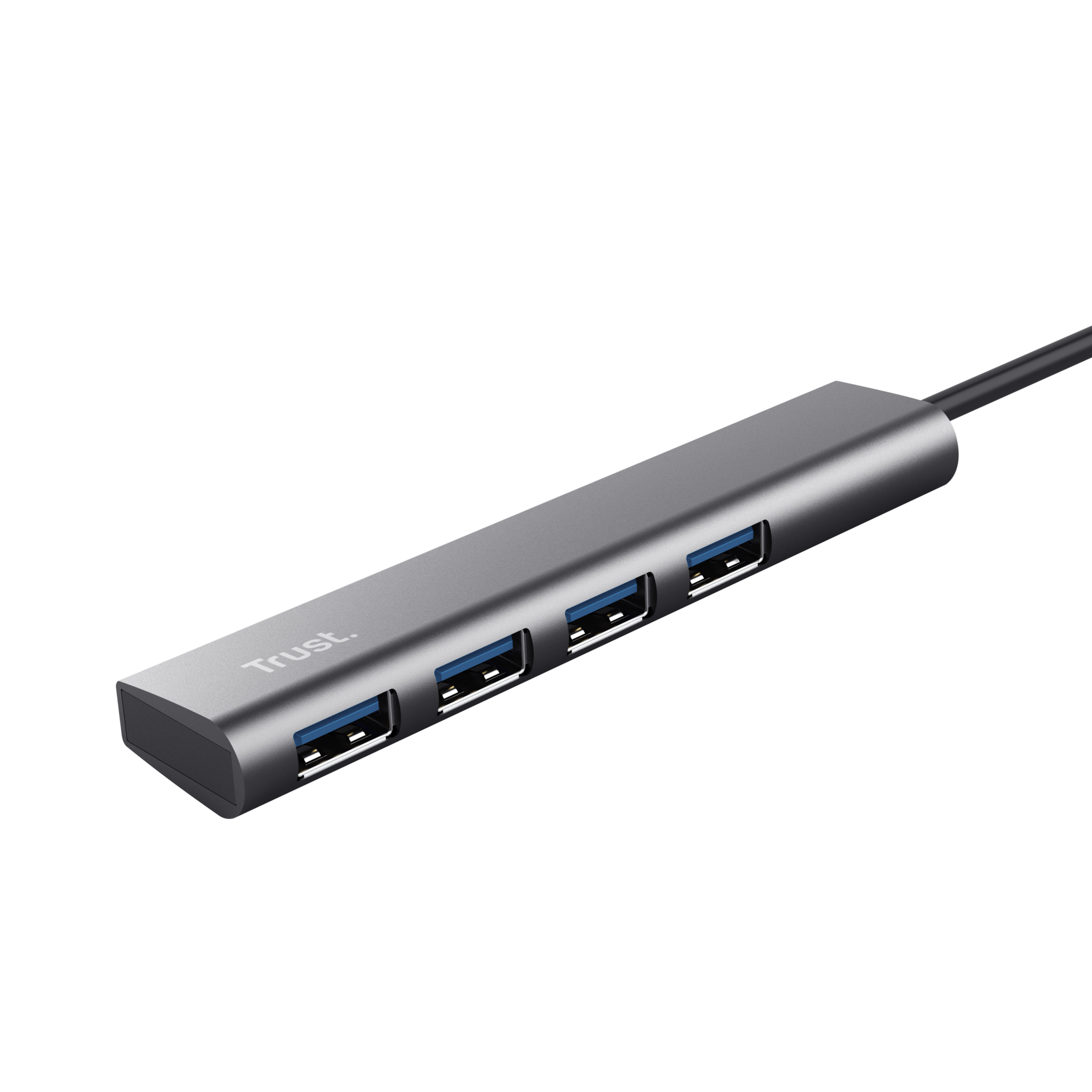 Trust Halyx - USB 3.2 Gen 1 (3.1 Gen 1) Type-A - USB 3.2 Gen 1 (3.1 Gen 1) Type-A - 5 Mbit/s - Schwarz - Grau, Ansicht 2
