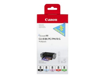 Canon CLI Value Pack 8 Multipack - 13 ml - Schwarz Cyan Magenta Rot grün