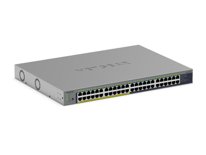 Netgear GS748PP - Switch - unmanaged - 24 x 10/100/1000 + 24 x 10/100/1000 (PoE+), Ansicht 4