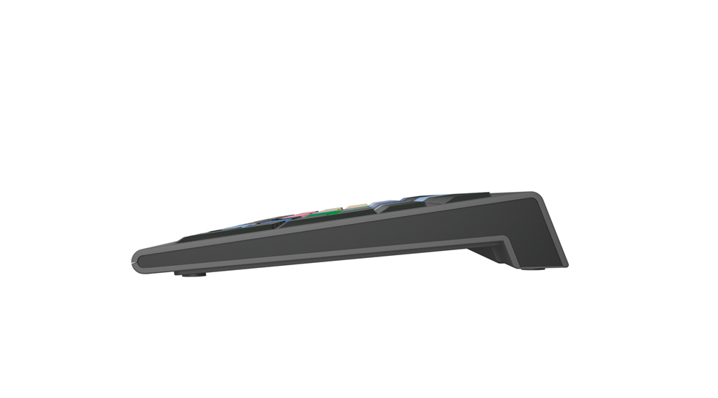 Logickeyboard LKB-MCOM4-A2M-FR - Kabelgebunden - USB - Scherenschalter - LED - Schwarz - TL: Französisch, AZERTY, Ansicht 4