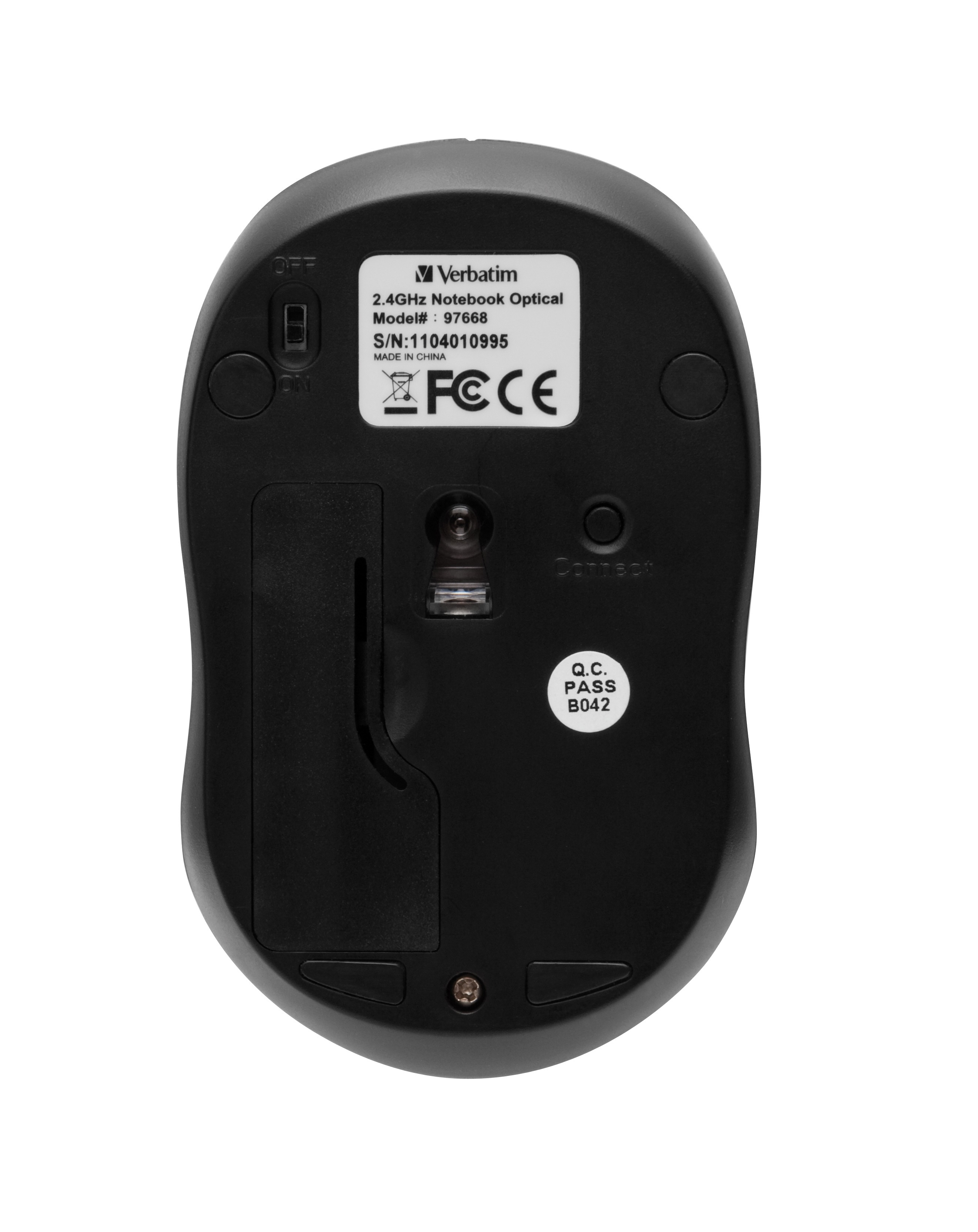 Verbatim Wireless Mouse GO NANO - Maus - optisch - kabellos - RF - kabelloser Empfänger (USB), Ansicht 4