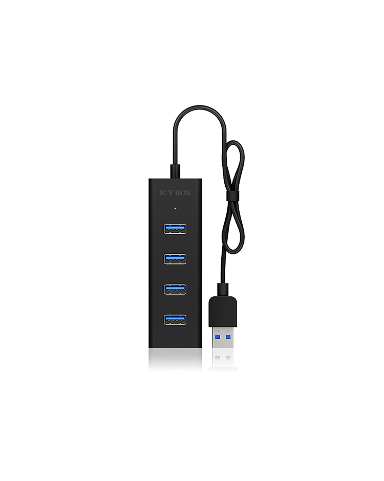 ICY BOX ICY BOX IB-HUB1409-U3 - Hub - 4 x SuperSpeed USB 3.0, Ansicht 3