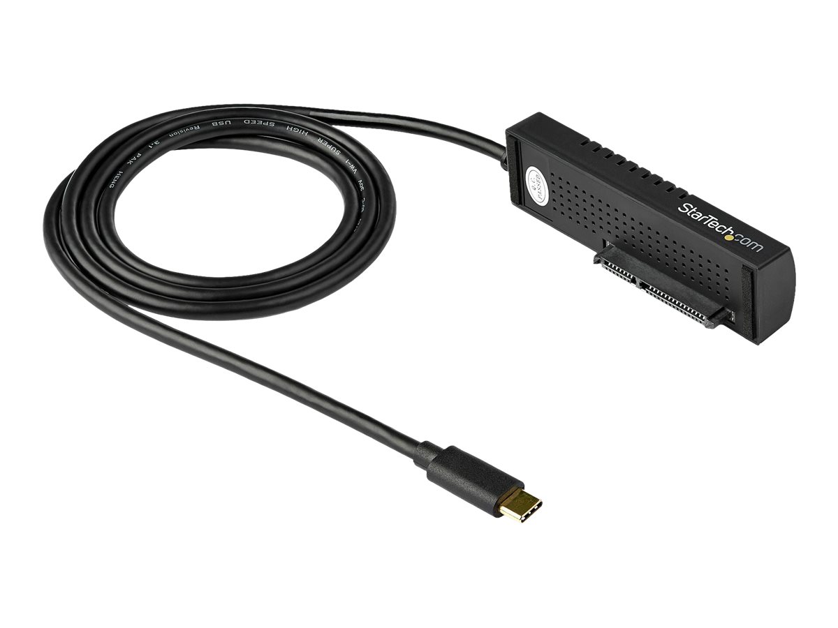 StarTech.com USB-C auf SATA Adapter Kabel - für 2,5 / 3,5" SATA SSD / HDD Laufwerke - 10 Gbit/s - USB 3.1 - SATA zu USB Adapter - Speicher-Controller - 2.5", 3.5" (6.4 cm, 8.9 cm)