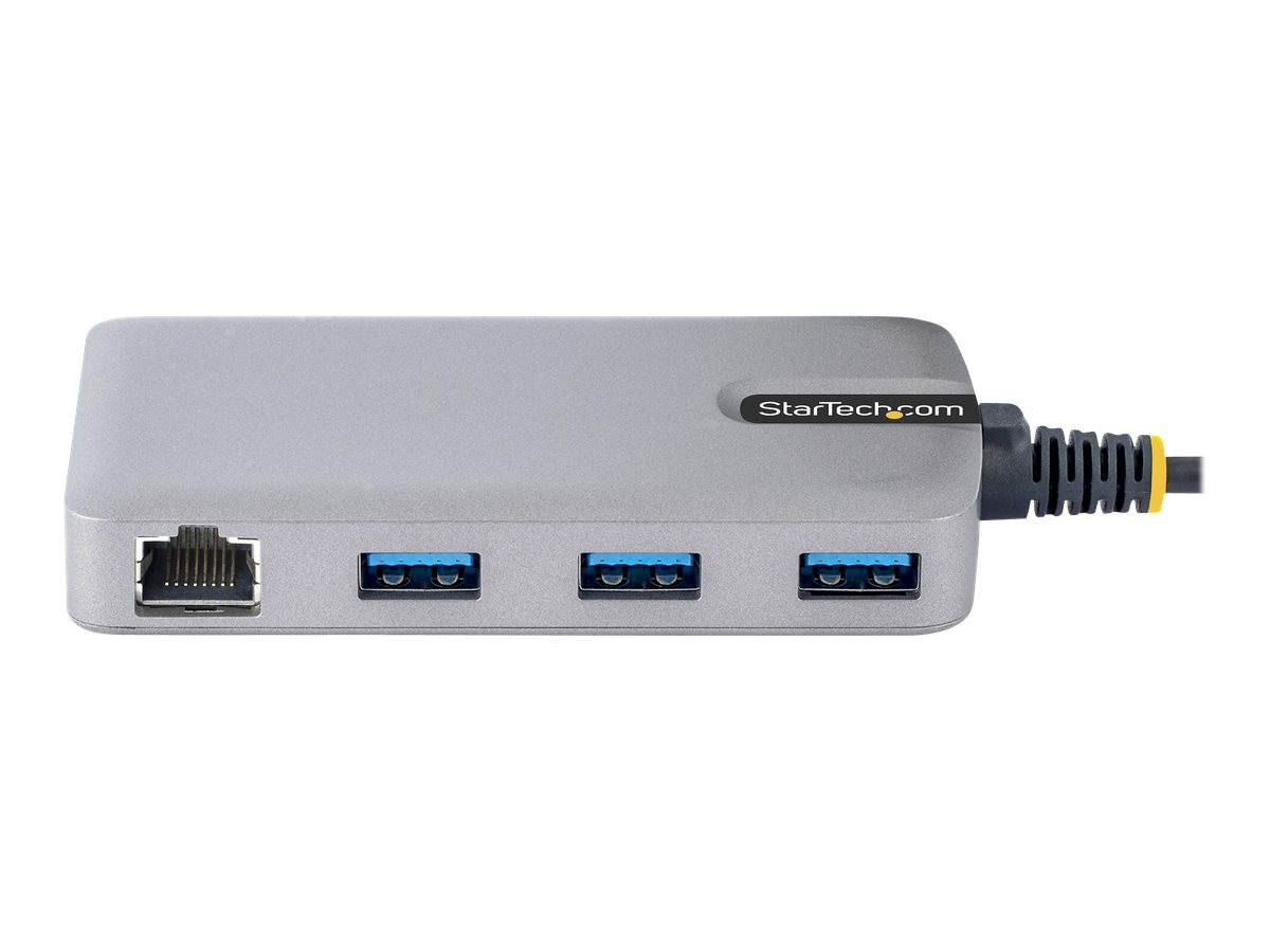 StarTech.com 3-Port USB Hub with Ethernet, 3x USB-A Ports, Gigabit Ethernet RJ45, USB 3.0 5Gbps, Bus-Powered, Ansicht 5
