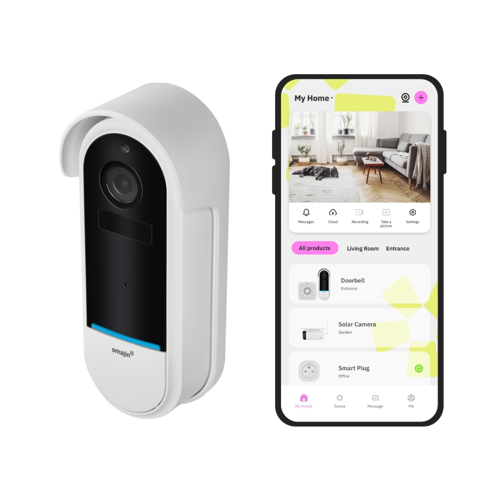 Omajin OMA-OVD-01-EU Kabellose Videotürklingel, Ansicht 3