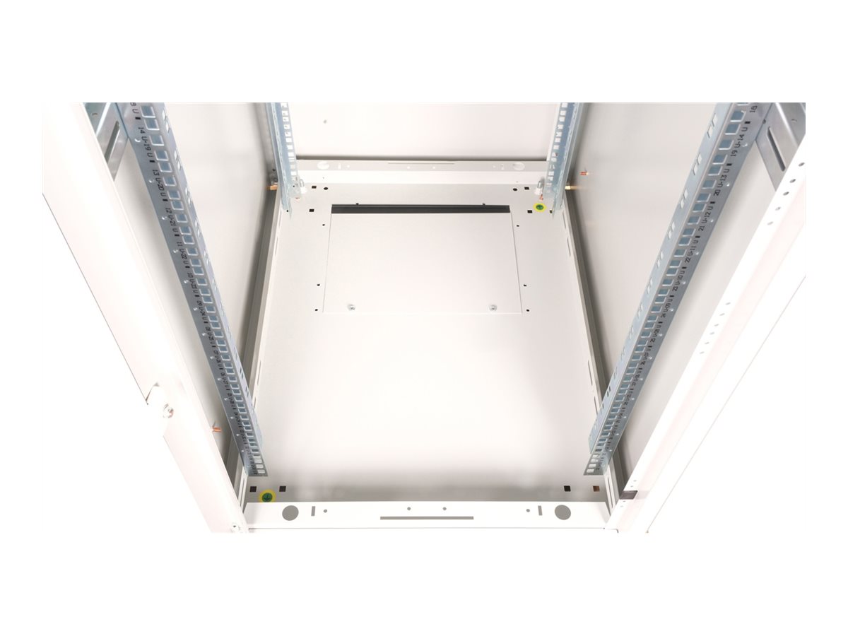 ROLINE 19 Zoll Netzwerkschrank Basic 32 600x800 BxT Glastür grau, Ansicht 4