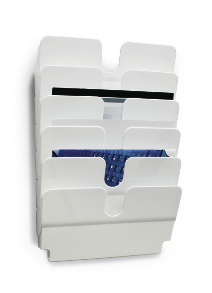 Durable FLEXIPLUS - Prospektspender - geeignet für Wandmontage - Weiß, Ansicht 2
