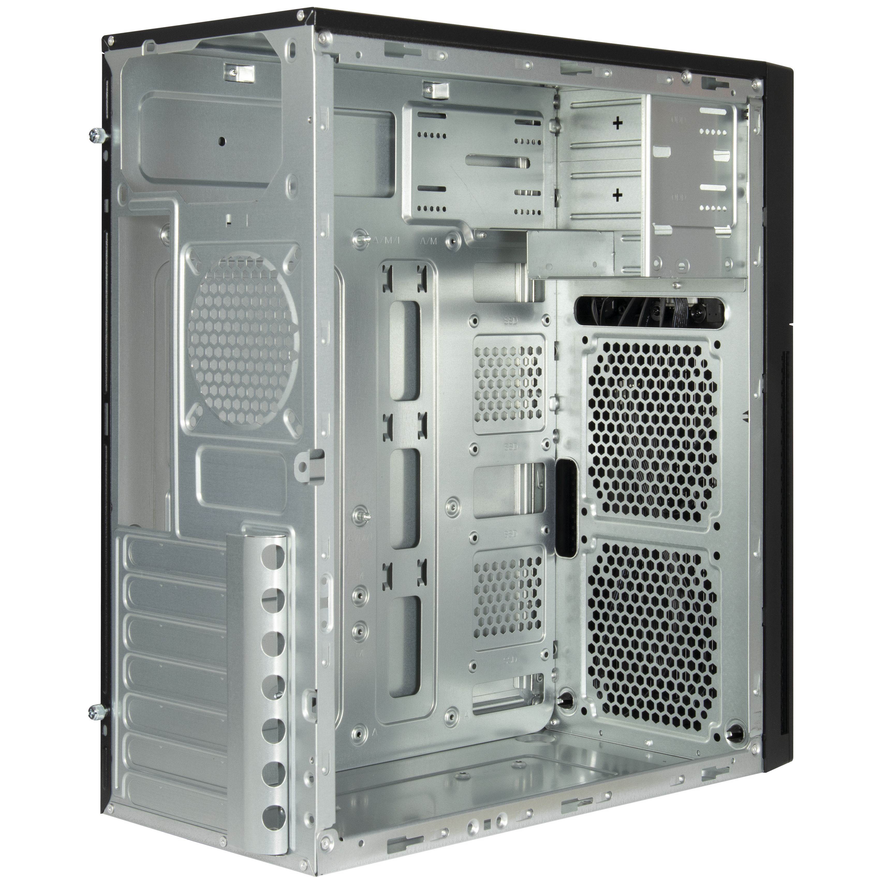 Inter-Tech h Geh IT-2815 black Midi-Tower Linear - Midi/Minitower - ATX, Ansicht 3