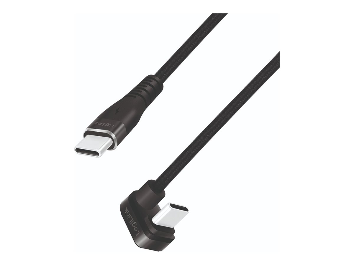 LogiLink USB-Kabel - USB-C (M) gewinkelt zu USB-C (M)