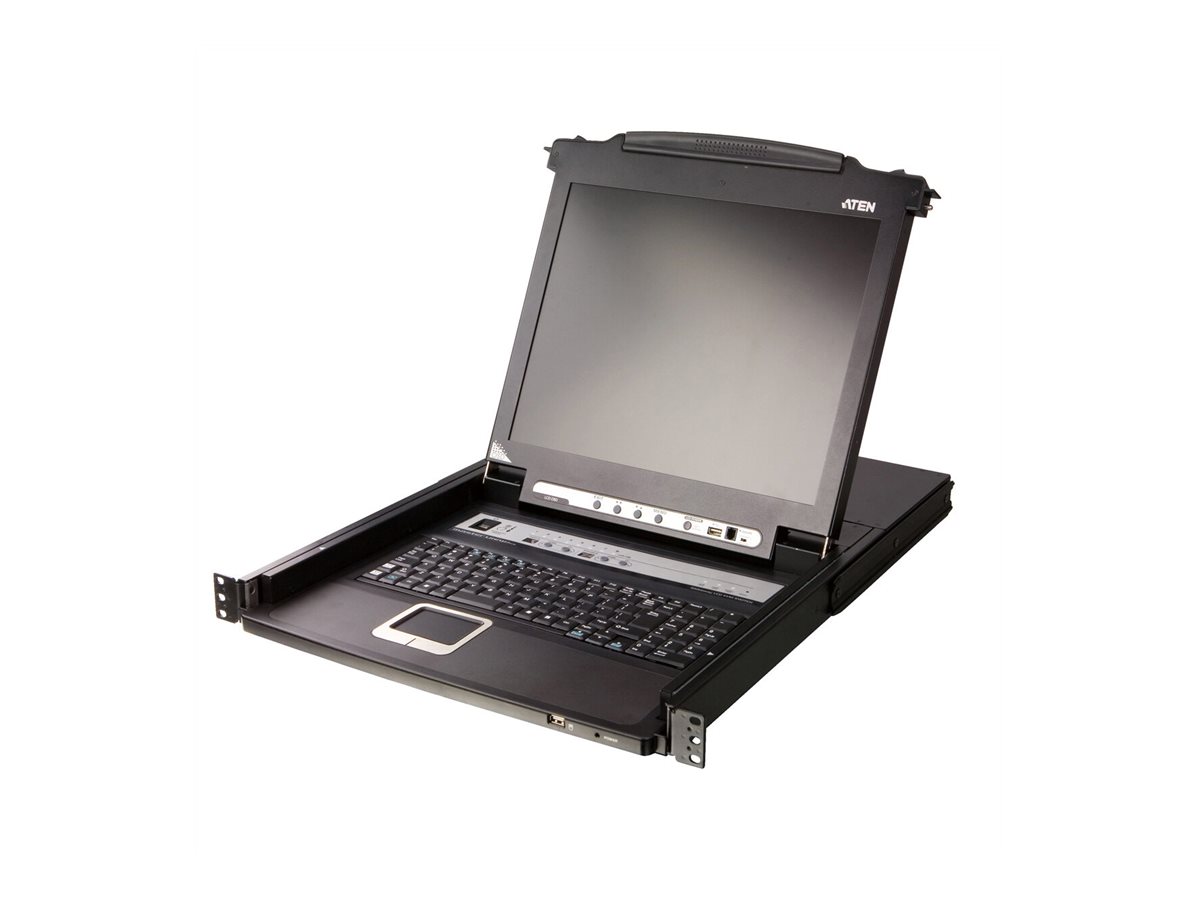 ATEN CL5708MW DE KVM-Switch 8-Port 17.3-LCD SingleRail PS/2-USB VGA, Ansicht 2