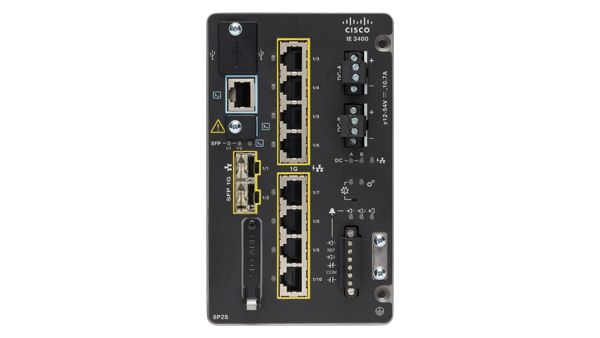 Cisco Catalyst IE3400, Managed, L2/L3, Gigabit Ethernet (10/100/1000), Power over Ethernet (PoE), Rack-Einbau