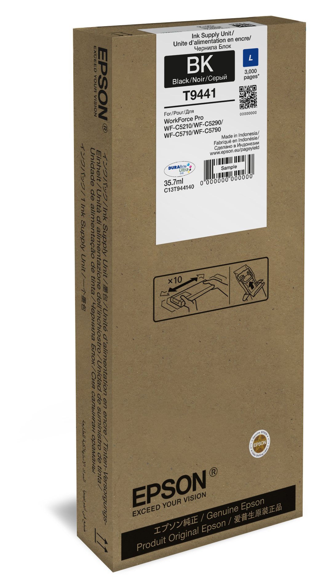 Epson WF-C5xxx Series Ink Cartridge L Black - Tinte auf Pigmentbasis - 35,7 ml - 3000 Seiten - 1 Stück(e)