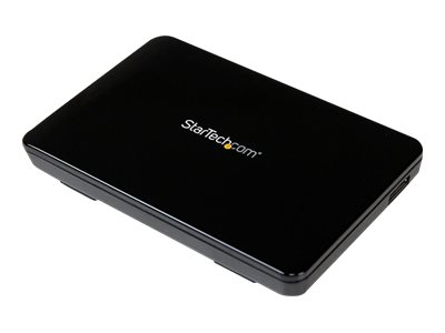 StarTech.com Externes 2,5 SATA III SSD USB 3.0 Festplattengehäuse mit UASP Unterstützung - Schwarzes 2,5 Zoll (6,4cm) HDD Gehäuse - Speichergehäuse - 2.5" (6.4 cm) - SATA 6Gb/s - USB 3.0