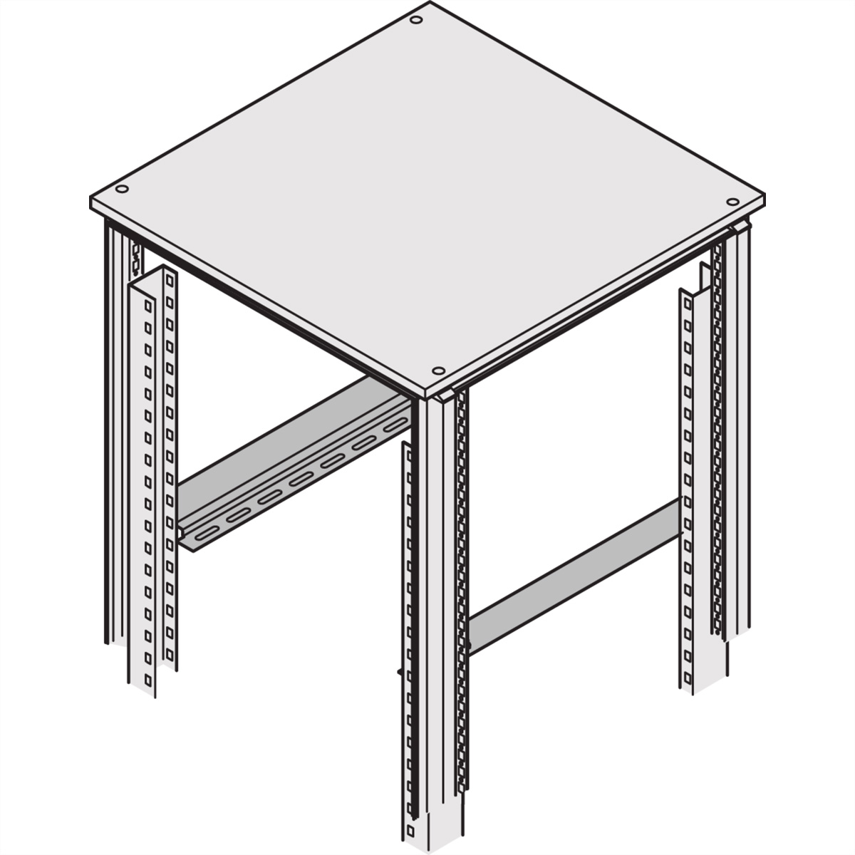 SCHROFF Gleitschienenmontagesatz - 41.7 cm - 48.3 cm (19), Ansicht 2