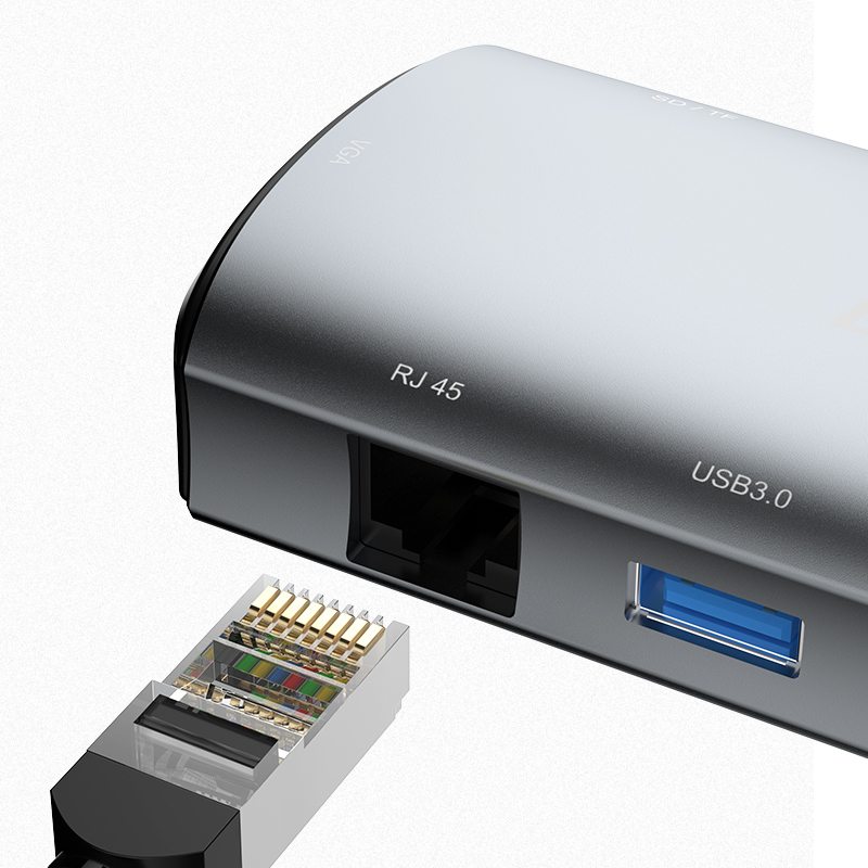 Dudao Stacja/replikator USB-C A15Pro grey, Ansicht 3