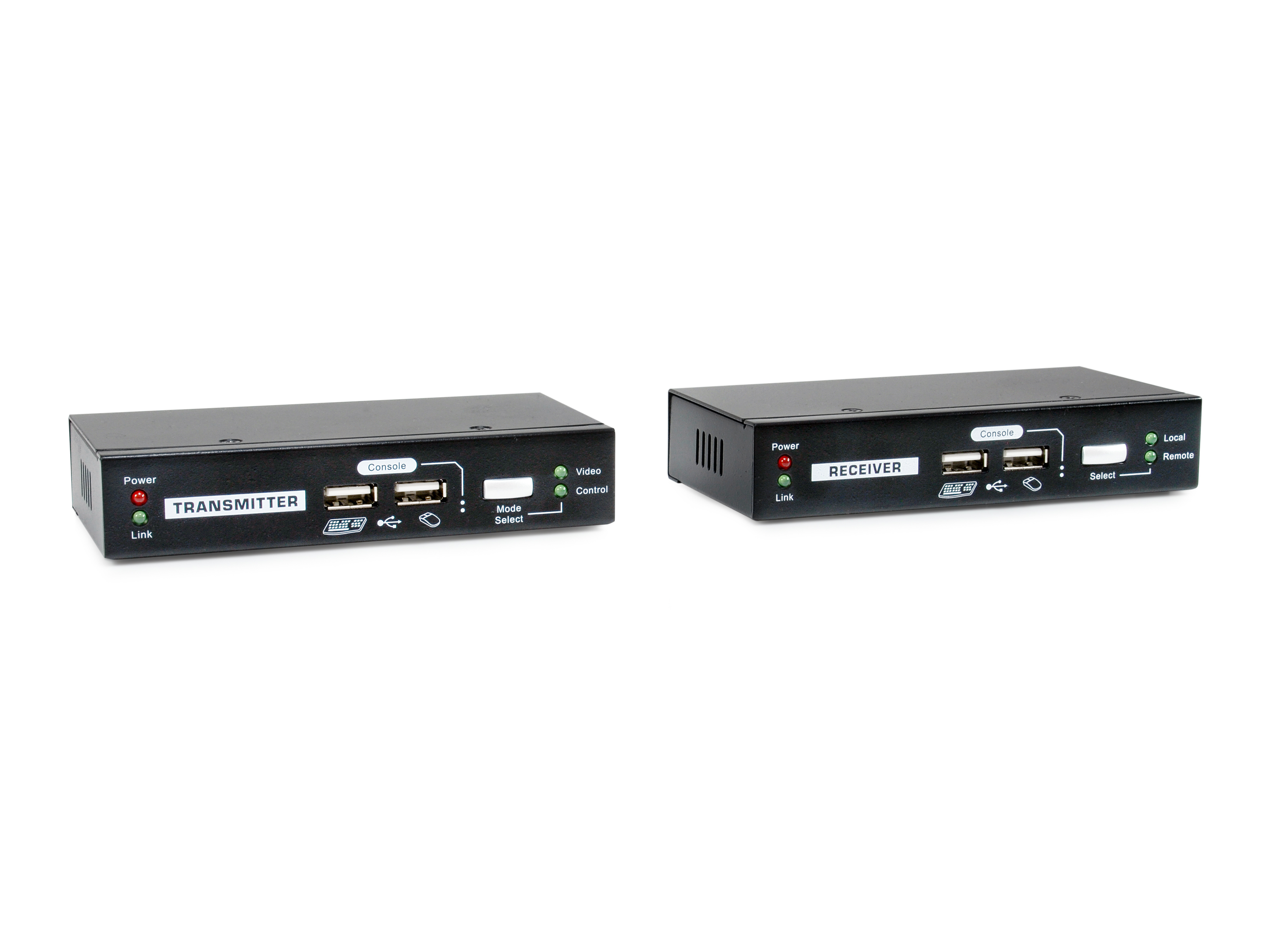 LevelOne KVM over Cat.5 Extender - Sender und Empfänger - Kabelgebunden - 100 m - Cat5 - Cat5e - 1920 x 1200 Pixel, Ansicht 2