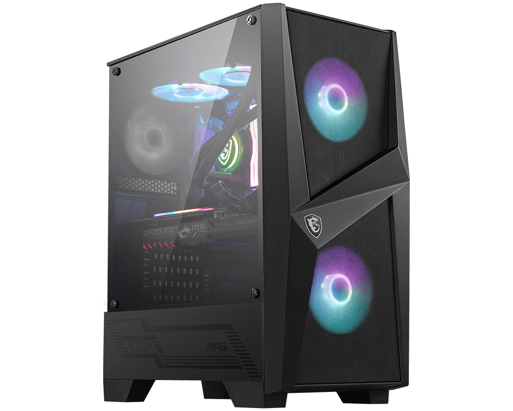 MSI MAG Forge 100R - Tower - ATX - Seitenteil mit Fenster (gehärtetes Glas), Ansicht 2
