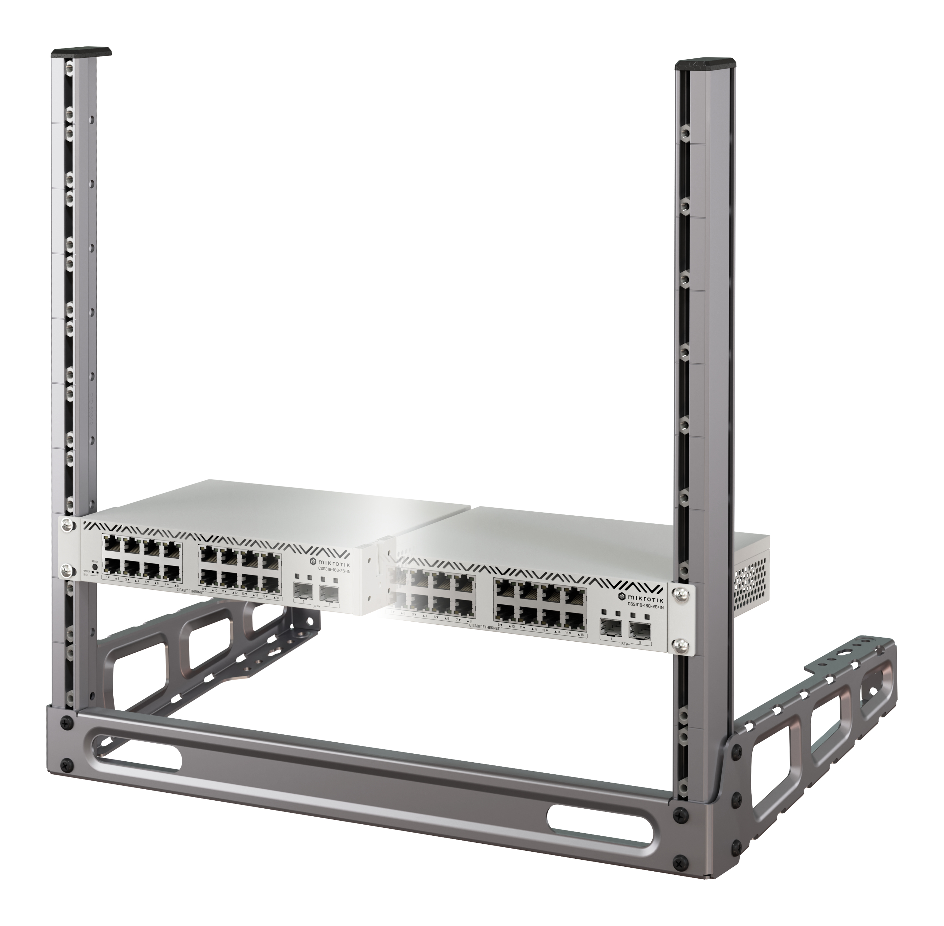 MikroTik 10 Dual Rack mount kit for CSS318-16G-2S+IN - Router, Ansicht 2