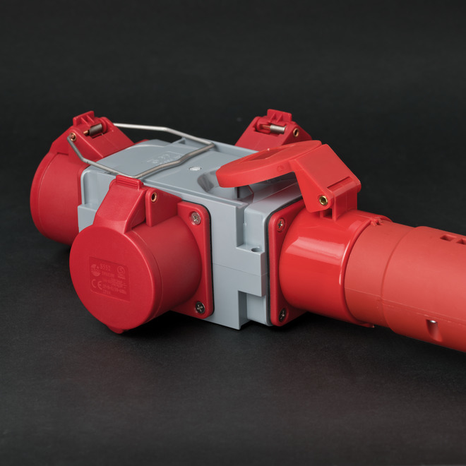 Brennenstuhl 1081640 - 400 V - 16 A - Grau - Rot - IP44 - 185 mm - 230 mm, Ansicht 3
