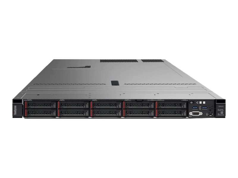 Lenovo ThinkSystem SR645 7D2X - Server - Rack-Montage - 1U - zweiweg - 1 x EPYC 7313 / 3 GHz - RAM 32 GB - SAS - Hot-Swap 6.4 cm (2.5") Schacht/Schächte - keine HDD - Matrox G200 - kein Betriebssystem - Monitor: keiner