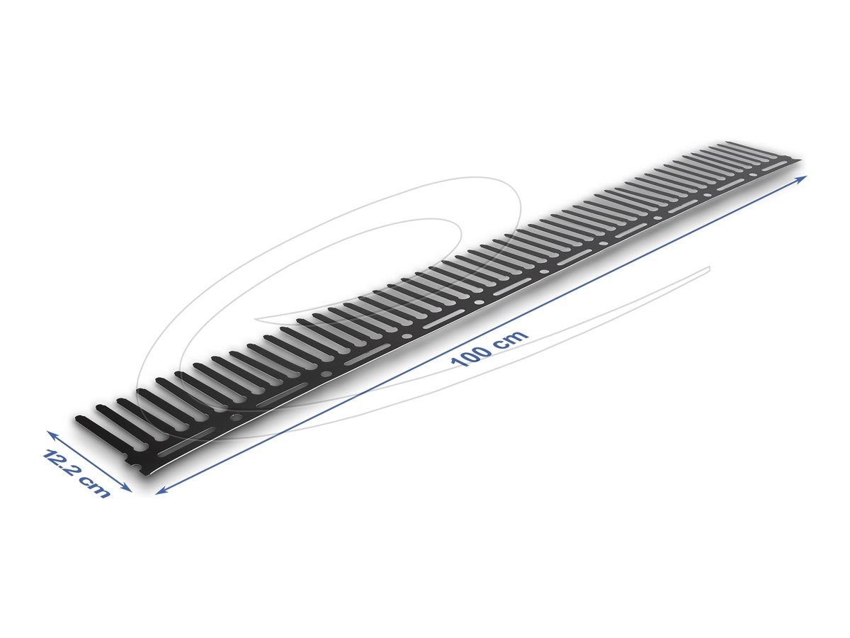 Delock Solarpanel-Tierbarriere - braun, RAL 8019 - 1 m (Packung mit 2)