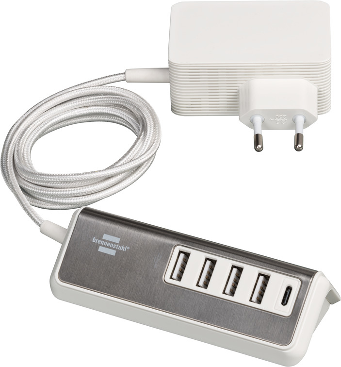Brennenstuhl 1508230 - Indoor - AC - 4,2 A - 1,5 m - Edelstahl - Weiß, Ansicht 4
