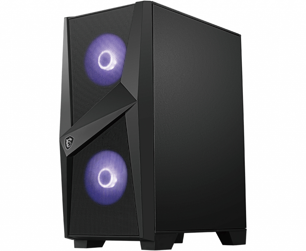 MSI MAG Forge 100M - Tower - ATX - Seitenteil mit Fenster (gehärtetes Glas), Ansicht 4