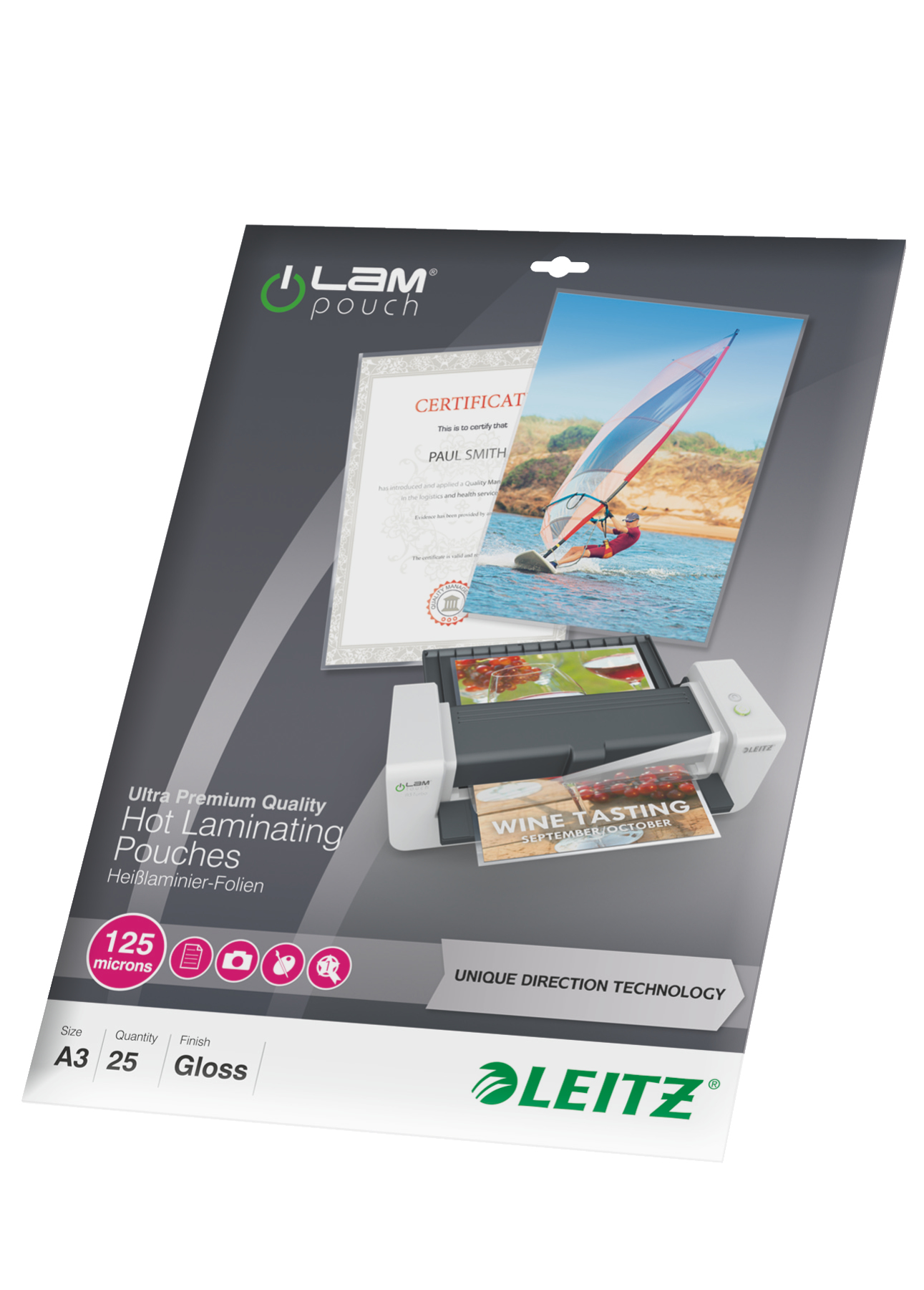 Esselte Leitz Glänzend, kristallklar - A3 (297 x 420, Ansicht 2