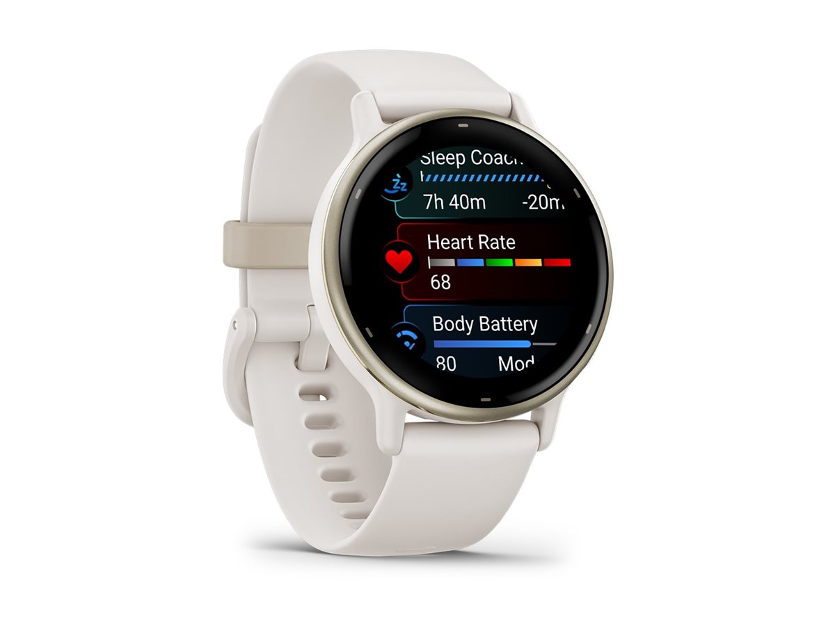 Garmin vívoactive 5 - Ivory - intelligente Uhr mit Band - Silikon - Handgelenkgröße: 125-190 mm - Anzeige 3.04 cm (1.2), Ansicht 5