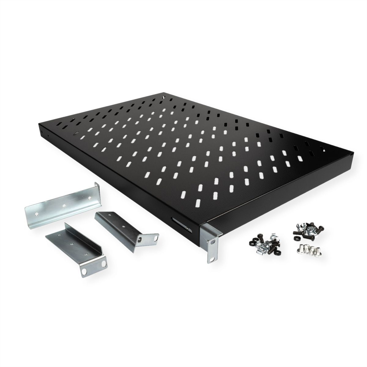 ROLINE 19 Zoll Fachboden 1 HE 700 T 50 kg schwarz, Ansicht 3