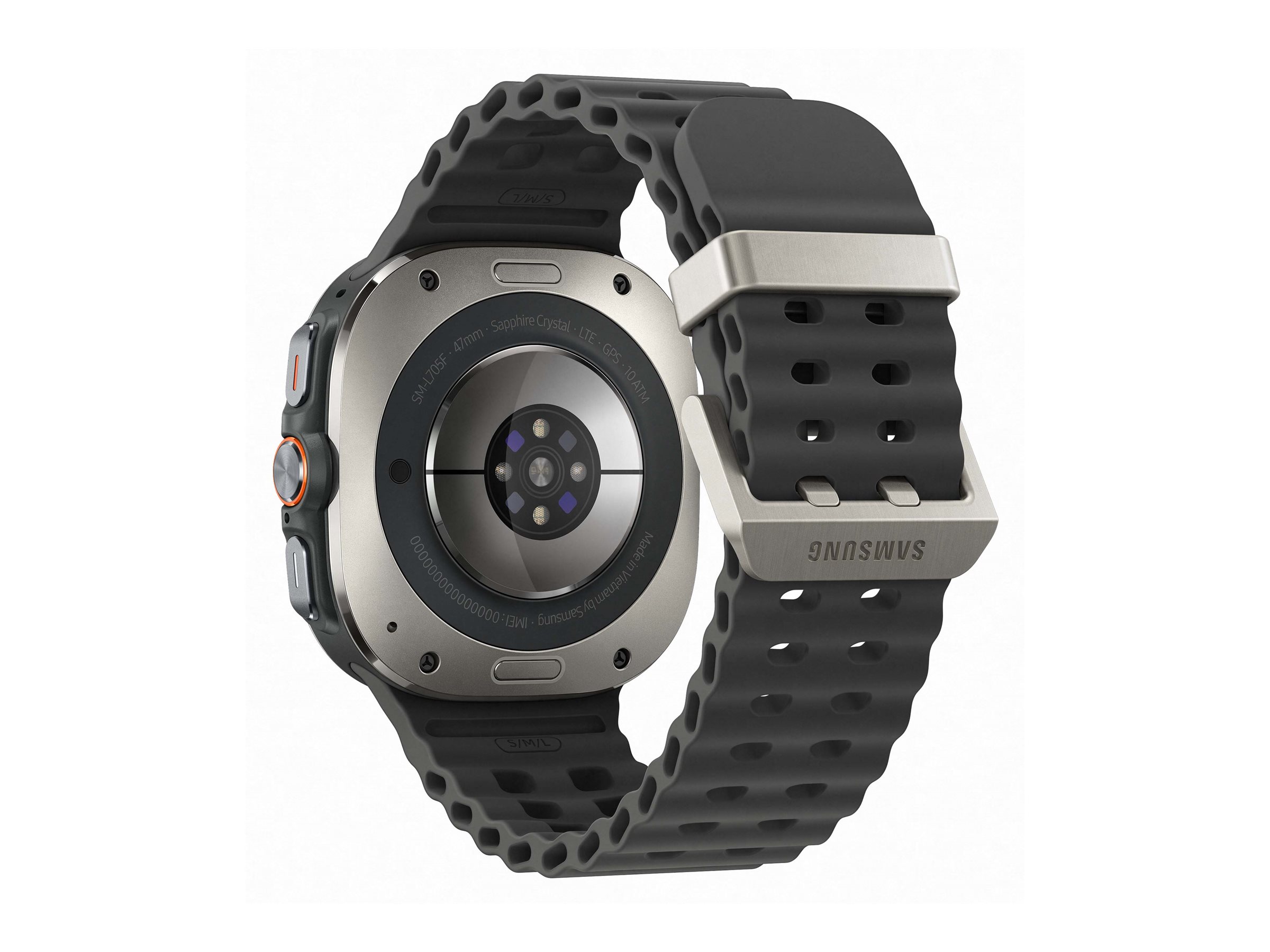 Samsung Galaxy Watch Ultra - 47 mm - Titansilber - intelligente Uhr mit Marineband - Dark Gray - S/M/L - Anzeige 3.73 cm, Ansicht 3