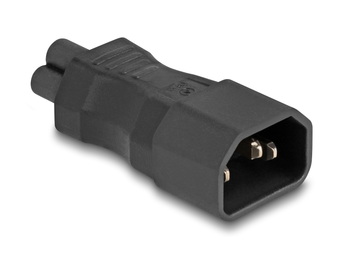 Delock Netzteil - IEC 60320 C14 zu IEC 60320 C5 - 250 V - 2.5 A - Schwarz, Ansicht 2