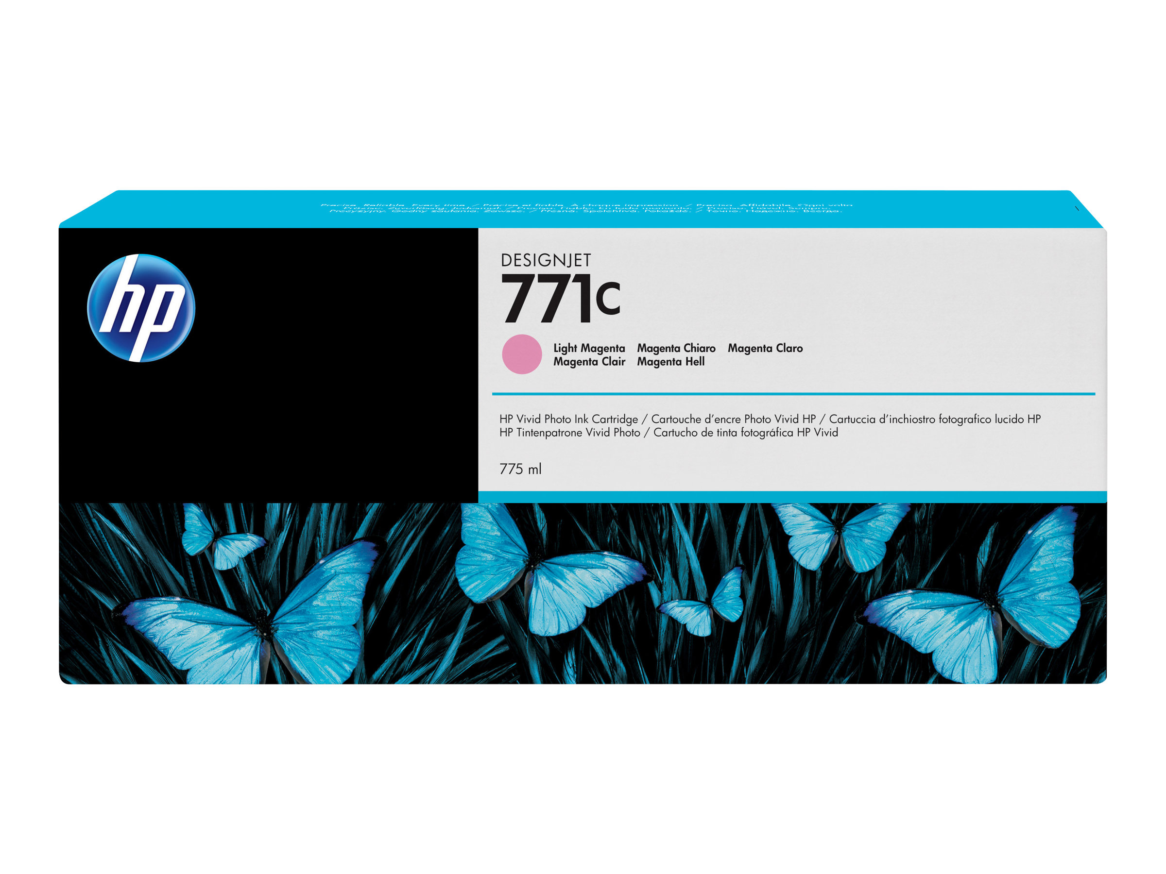 HP 771C - 775 ml - hellmagentafarben - original - Tintenpatrone - für DesignJet Z6200, Z6800 Photo Production, Z6810 Production