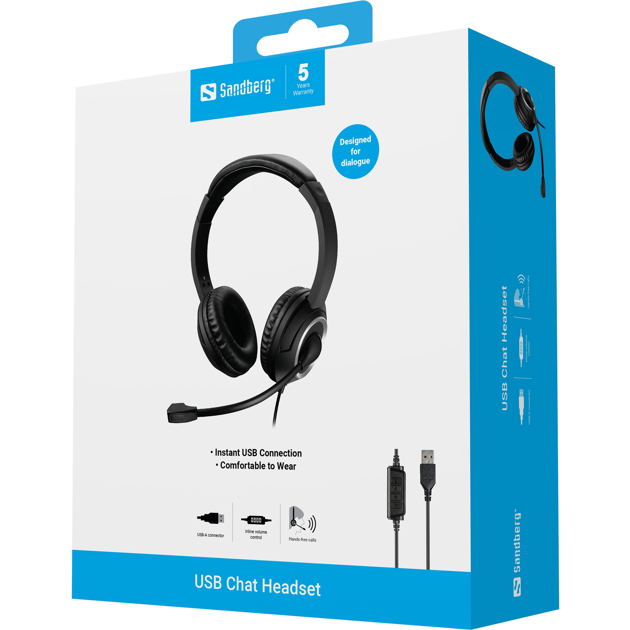 SANDBERG USB Chat Headset - On-Ear, Ansicht 2