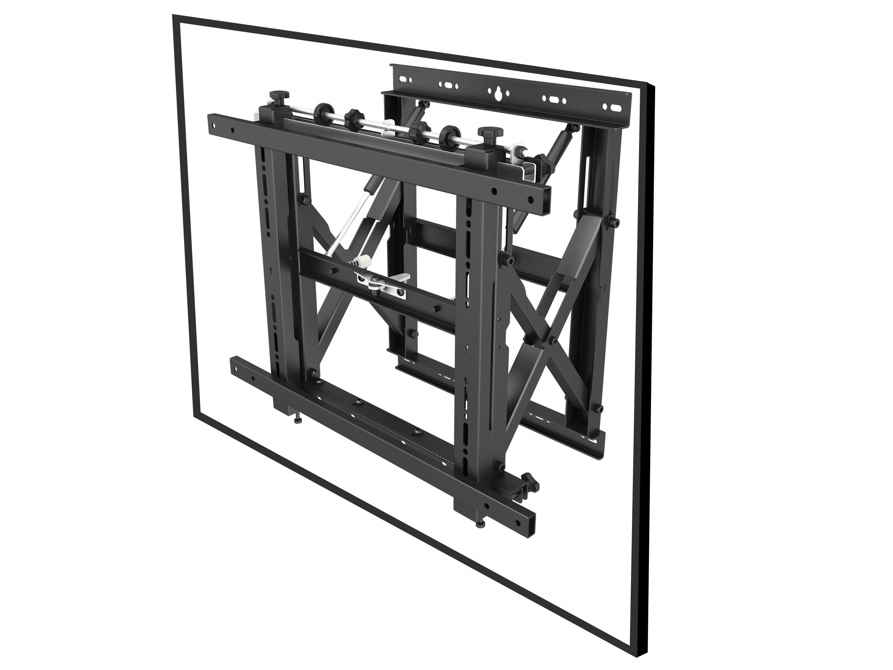Equip Pro - Klammer - für Flachbildschirm - Stahl - Schwarz - Bildschirmgröße: 48-140 cm (19-55), Ansicht 2