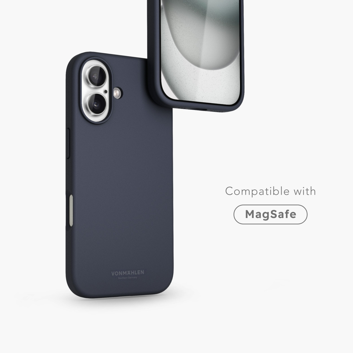 Vonmählen Silikon-Case für iPhone 16 Plus dunkelblau, Ansicht 2