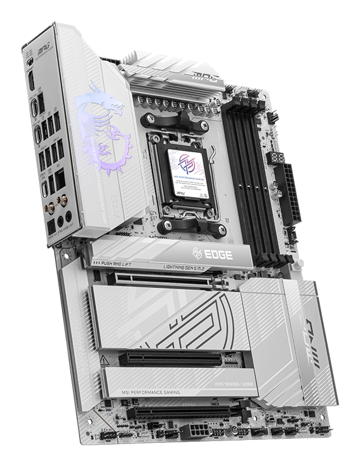 MSI MAG X870E EDGE TI Wifi X870 AM5 ATX DDR5 - AMD Sockel AM5 (Ryzen Zen4) - ATX, Ansicht 4