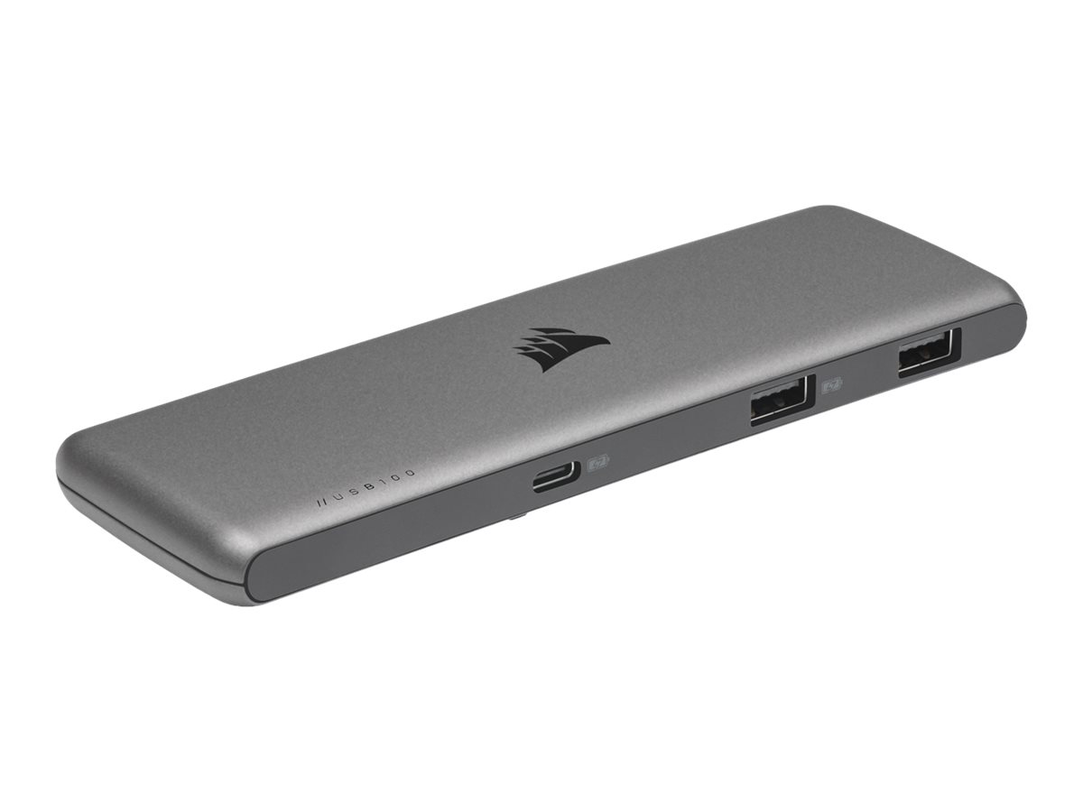 Corsair USB100 - Hub - 4 x SuperSpeed USB 3.0 + 3 x USB-C, Ansicht 5