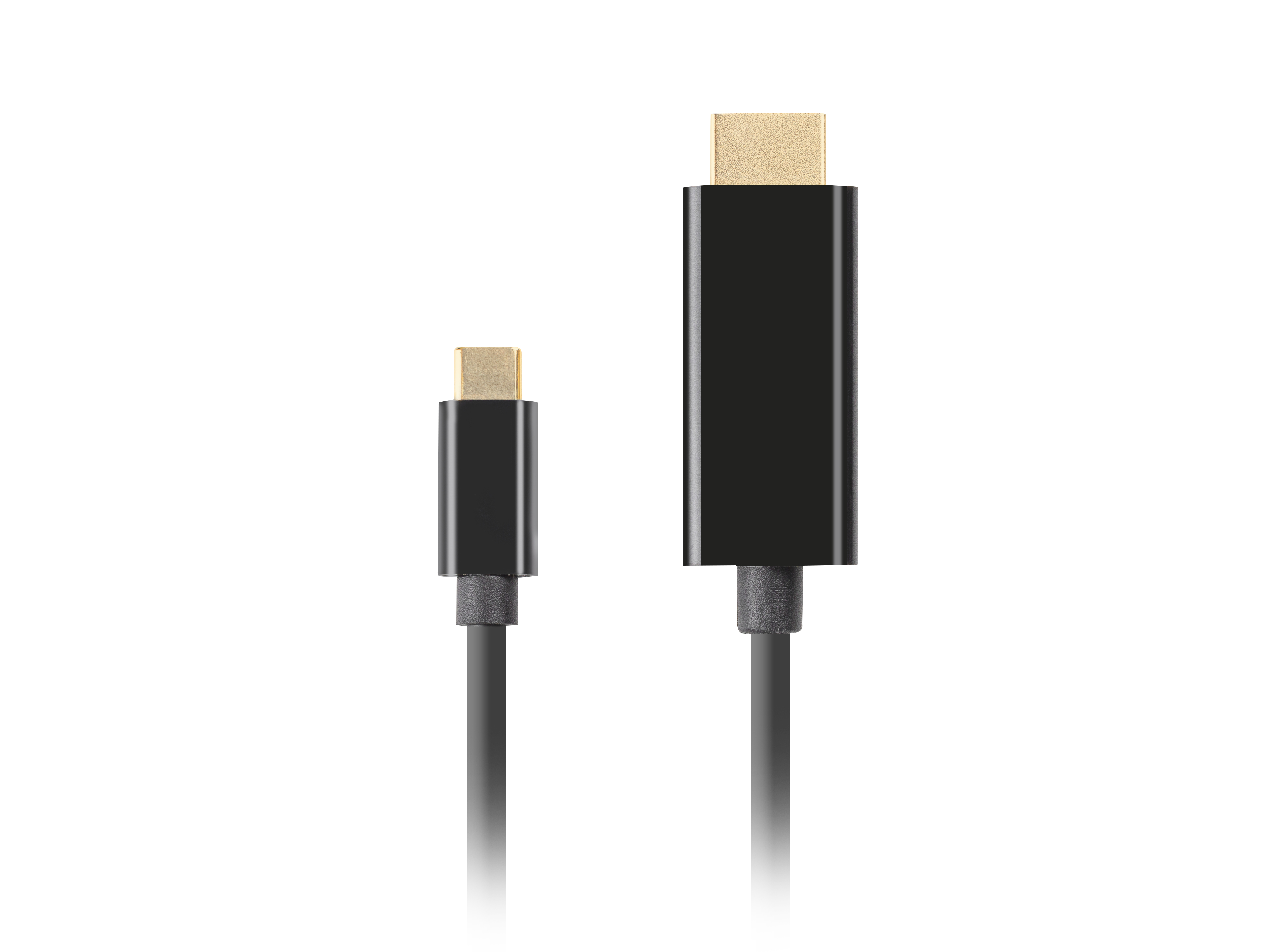 Lanberg CA-CMHD-10CU-0030-BK - 3 m - USB Typ-C - HDMI - Männlich - Männlich - Gerade, Ansicht 3