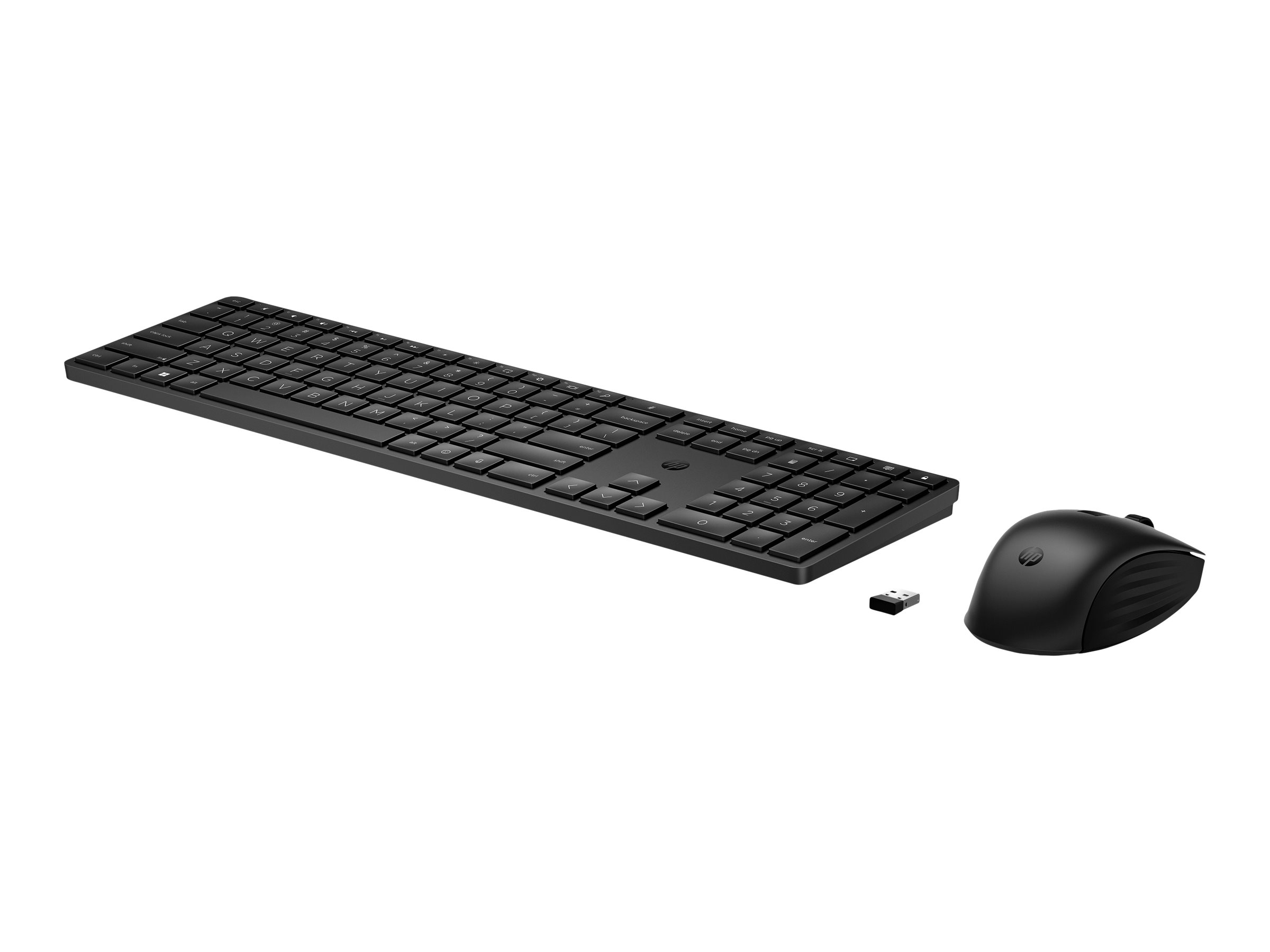 HP 655 - Tastatur-und-Maus-Set - kabellos - 2.4 GHz - QWERTZ - Deutsch - Schwarz - für Pro x360 Fortis 11 G9 Notebook, ProBook 445 G9 Notebook