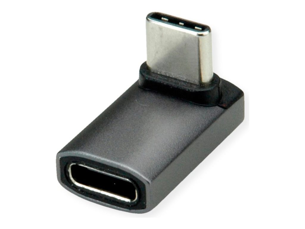 ROLINE USB-Adapter - 24 pin USB-C (M) gewinkelt zu 24 pin USB-C (W)
